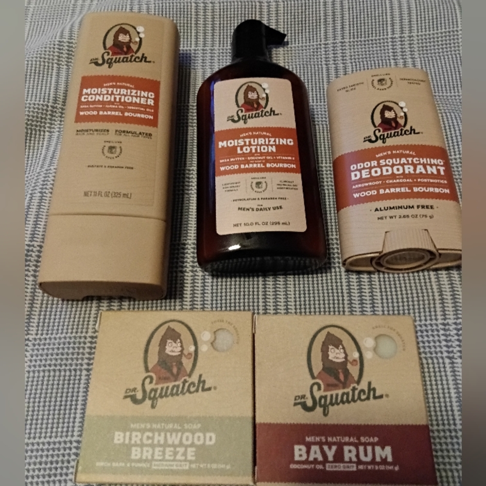 Dr. Squatch Wood Barrel Bourbon Bundle NWT